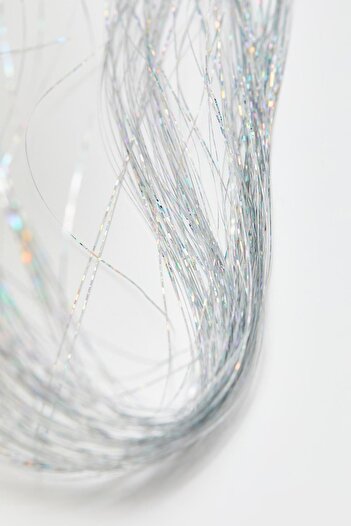 New Obsessions Ασημί Χρώμα Glitter Hair Tinsel - Σκέλη για το Λάμψη των Μαλλιών
