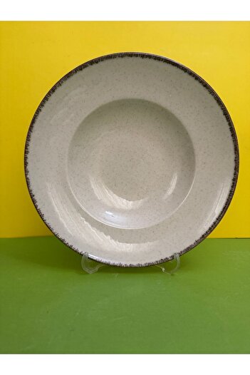 Kütahya Porselen Color X Series Cream Deep Pasta - Spaghetti Plate Single