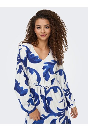 JDY JDYMAY LIFE L/S MIDI DRESS WVN