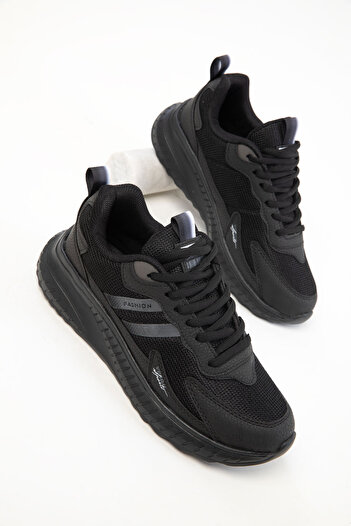 SOHO Black -Black Unisex Sneaker 20601