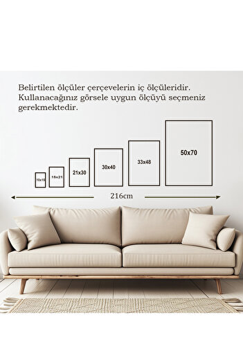 DecovianHomeDesign Doğal Ahşap Çerçeve - Poster Çerçevesi - Resim Belge Çerçevesi- Diploma Çerçevesi ( Postersiz)