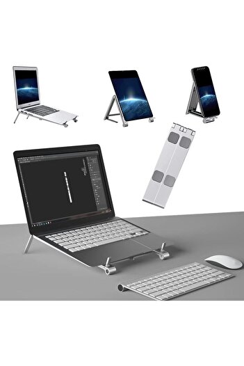 STOREMAX Snshop Adjustable High Quality Metal Laptop Notebook Stand, Foldable Portable Laptop,