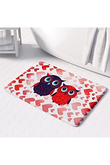 STOREMAX Goldwhirl Cute Design Microfiber Mat, Non-Slip Base, Washable (226_Bpsm, Set of 2 40X6