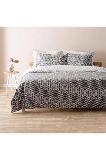 STOREMAX Sellbuy |   Mix & Match |   Blanj | 100% Cotton Single Duvet Cover Set Anthracite Trendy 266450