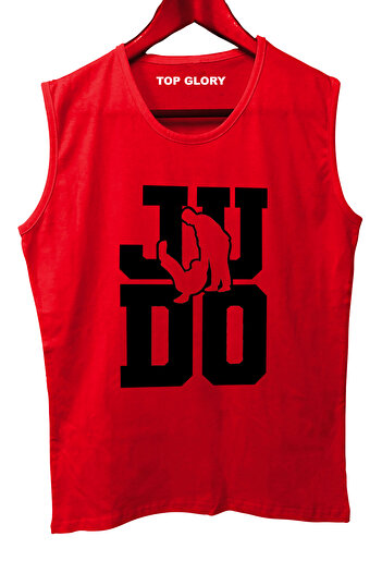TOP GLORY Judo Printed Sleeveless Athlete T-Shirt Tank Top Athlete Fitness Athlete