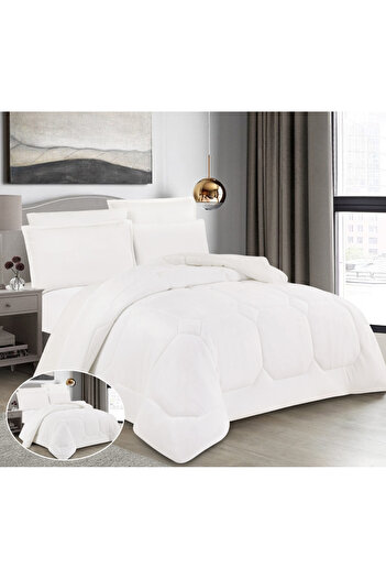 HOURS Horse Fur Winter Duvet Set, Reversible, Heavy Fill, 6 Pieces, King Size