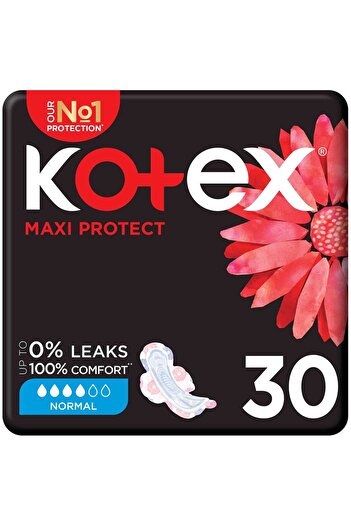 Kotex Maxi Pads Normal with Wings – 30pcs | Soft, Secure Pads for Light to Medium Flow Everyday Use