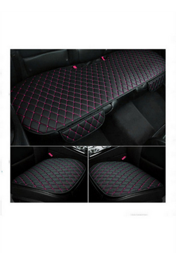 la casa Massey-Ferguson Mf 134 La Casa Leather Erasable Pocket Auto Cover-Cushion Seat Set (3 Pieces) Purple