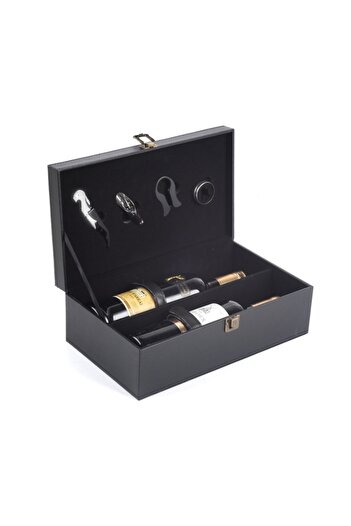 OEM Deluxe Wine Box Set, for 2 bottles, with wine accessories included, Classical Wine