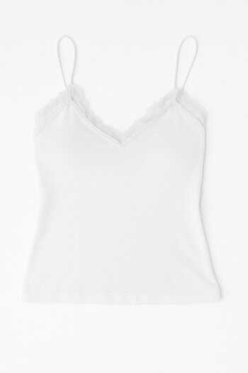 HAKKE Soft Touch Lace Strap Tank Top