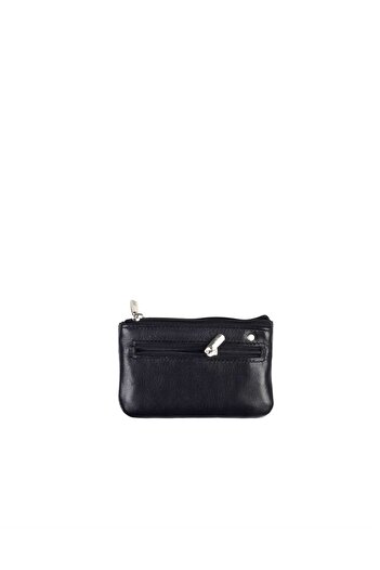 Aka Deri Black Leather Keychain - 042 1 Model