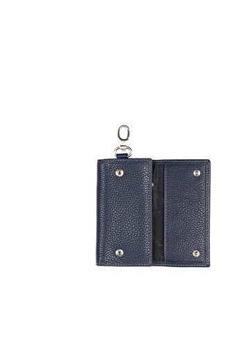 Aka Deri Leather Navy Blue Keychain 006 17