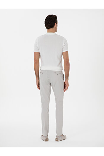 Cacharel Taş Slim Fit Pamuk Karışımlı Kanvas Pantolon 50312177-VR049