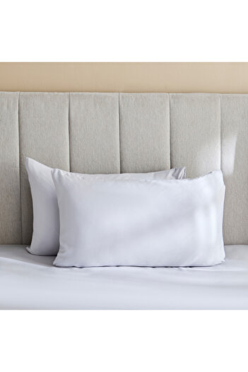 Home Box Derby 2-Piece Solid Microfiber Pillowcase Set 45x70 cm