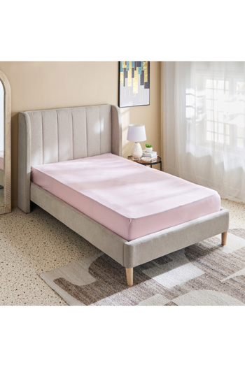 Home Box Derby Solid Microfiber Single Fitted Sheet 90x190+20 cm