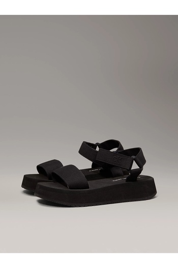 Calvin Klein Velcro Webbin Flat Slippers