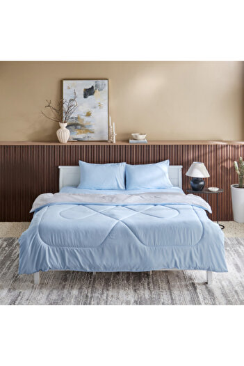 Home Box Derby 3-Piece Reversible Microfiber King Comforter Set 220x240 cm