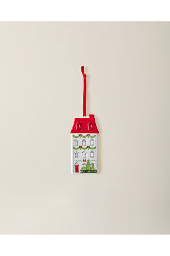 Madame Coco Ornament Holly Tree - Alb