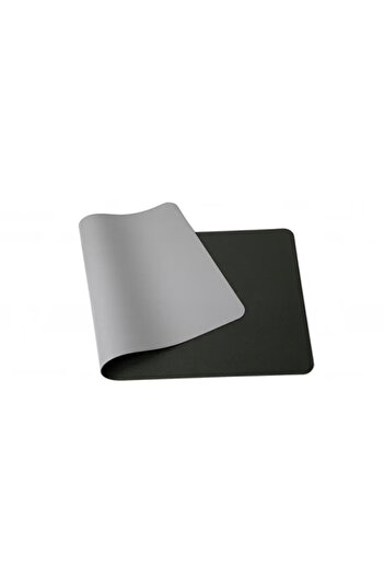 zola Covoraș pentru mouse, antiderapant, depozitare ușoară, piele ecologică, 90x45, negru/gri