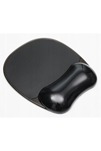 zola Mousepad, formă ergonomică, silicon și PVC, 23x19,5x2 cm, negru