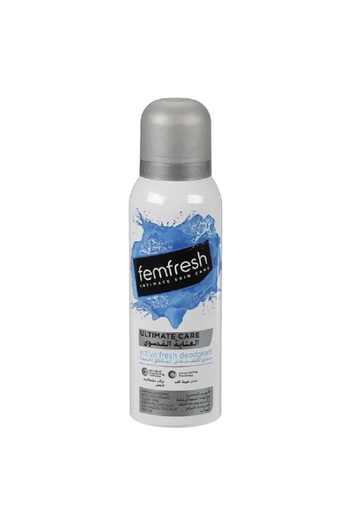 Femfresh INTIMATE DEO(SLVER)125ML ACTIVE FRESH