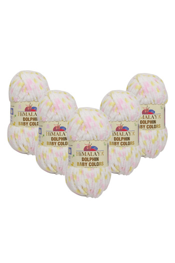 Himalaya Dolphin Baby Colors Velvet Rope 5 Pack - 80408 - 100 Gr. 120 Mt.