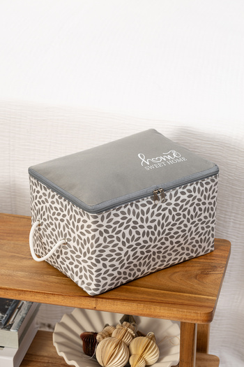 REKHOME 5 Pieces Gray Home Sweet Home Small Size under Base Socks Suitcase Organizer Dowry Organizer Hurç