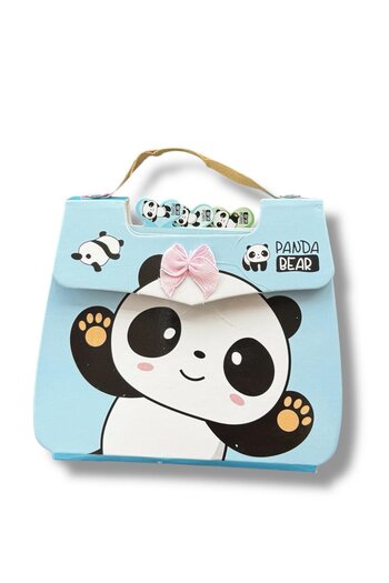 TAKIŞTIR Blocnotes cu figură panda de culoare albastră
