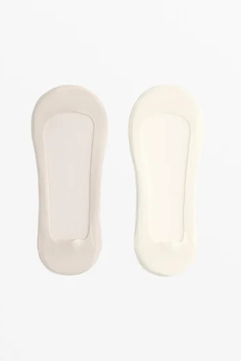Oysho 2 pairs of low-cut invisible socks with microfibre