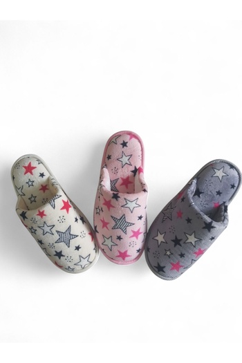 RedPlay 3-Piece Mixed Star Pattern Women's House Slippers Hospitality Dowry Bundle Gift Slippers