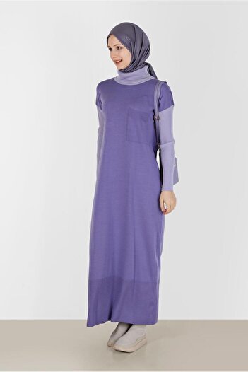 Alvina Two Color Knitwear Dress 42018