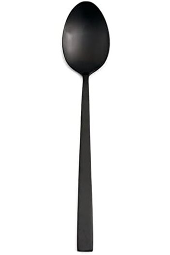 STOREMAX Sellbuyst Quantum Mat Black Table Spoon 20cm 6 Pcs Trendy 266450