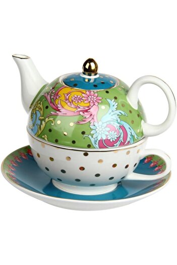 STOREMAX Goldwhirl Art Estelle Single Teapot & Cup Set Trendflash 467437