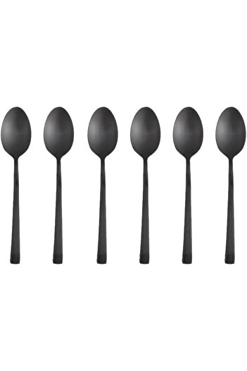 STOREMAX Snshop Quantum Matte Black Coffee Spoon 14 cm 6 Pcs 467437