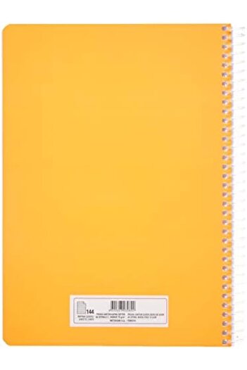 STOREMAX Snshop Pruva A4 Pet Spiral Cardboard Cover Notebook 144 Sheets - Lined - Orange 467437