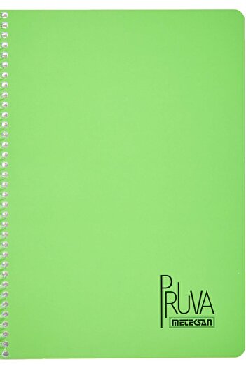 STOREMAX Snshop Pruva A4 Pet Spiral Cardboard Cover Notebook 144 Sheets - Lined - Green 467437