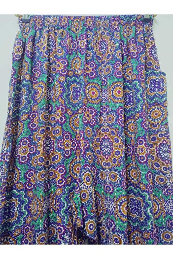 hoaryage Viscose Print Fabric Floral Print Baggy with Pockets 100% Cotton