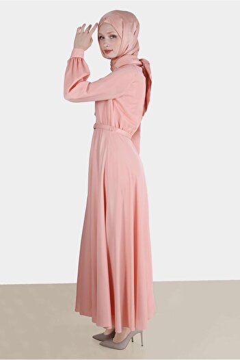 Alvina Rhinestone Bow Detailed DRESS 42555