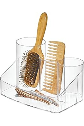 Bosphorus Transparent Hair Brush and Jewelry Organizer - 20X14X13Cm