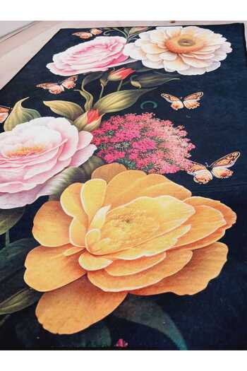 Ardizayn Tulips, Cotton Woven Base, Machine Washable, Non-Slip, Bathroom Rug (80 X 120 cm)
