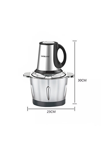 SOKANY SK-7011 electric chopper, 4stainless steel blades, 500 W, 3L, stainless steel container