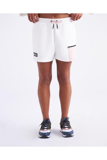 Kappa Authentic Tier One Lazard Women's White Regular Fit Shorts