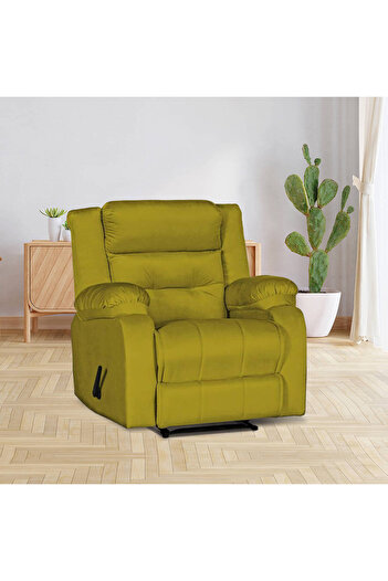 Lazy Vibes MNZ3 | Velvet Classic Recliner Chair - Gold