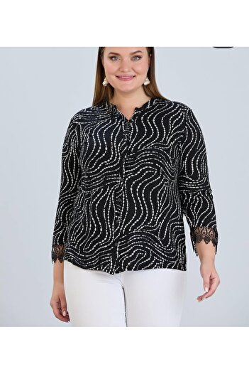 wearon tekstil Women Viscos Fabric Mother Large Size Shirt Combed
