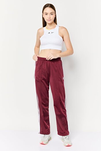 adidas Women Sportswear Fit Drawstring Training Track Pants, Maroon