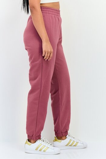 adidas Women Regular Fit Embroidered Logo Outdoor Sweatpants, Mauve