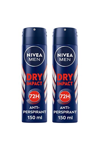NIVEA Men Antiperspirant Spray For Men, Dry Impact, 150ml 1 PCS