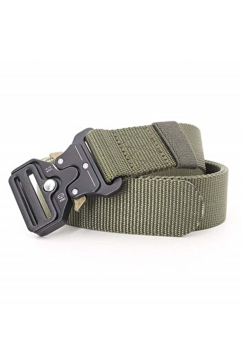 PUFO Tactical Combat belt strap for men 3.8 x 123 cm, durable, green