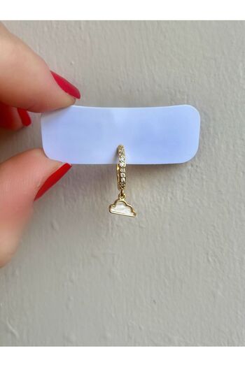 Bijou Luz Gold Bulut Figürlü Sallantılı Halka Piercing