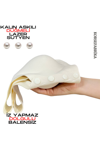 korsefabrika trend mood store Front Button Invisible Ghost Bra with Underwire Seamless Laser Removable Pads